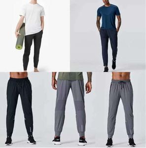 Lululemens Sport Running Align Yoga Outdoor Gym Bolsets Slim Fit Sortlants Lu Pant Tours Troushers Mens Casual Designer