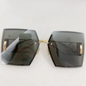 Solglasögon Original Box Blue Oval Women Men Acetate Square Glasses Retro Vintage Colged Sungases Estetic Trendy Sun