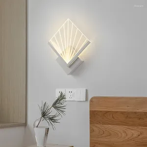 Duvar lambası Modern Akrilik LED Yatakta Yatak Odası Koridoru Oturma Odası Koridor Kapalı Aydınlatma Fikstürü Parlak Sconce