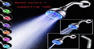 Bathroom Shower Heads Sprinkler Temperature Control AntiCorrosion Easy Install Color Changing UV Adjustable Water14549720