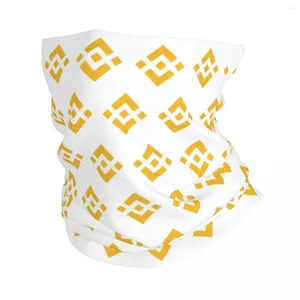 Шарфы Crypto Coin Bnb Bandana Neck Gaiter Printed Binance Mask Scarf теплое лицо для мужчин для мужчин.