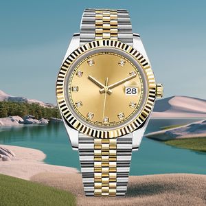 Com caixa de alta qualidade relógio de luxo 41mm presidente datejust safira vidro 2813 movimento mecânico automático mens relógios 2023 aaa qualidade relógio montre de luxe