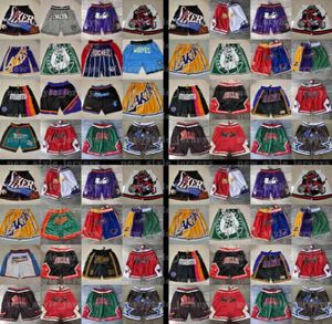 N Sadece Basketbol Şortu Takımı Tutulma Dikişli Yüz Mesh Cepleri Mitchell Ness Dikişli Pantalones de Baloncesto Şort Erkekler 4122634