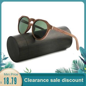 2020 Novos óculos de sol de madeira laminados de bambu de madeira de madeira polarizados com óculos masculinos Photo feminina UV400 copos de proteção
