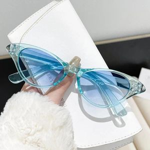 Óculos de sol Moda e olho de gato anti-azul óculos leves ao ar livre sol para mulheres anti-Glare UV400