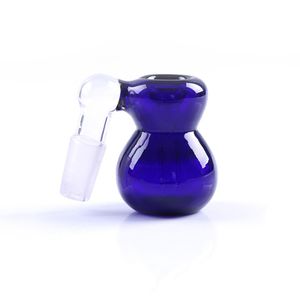 Glass Bong Ash Catcher Bowl Water Bubbler For Hookah 14mm 18mm Male Gourd Shape Percolator Downstem With Fixed Tube Dab Rig