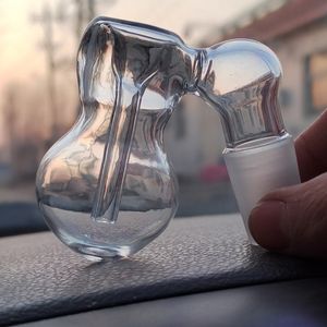 Multifunktion Glass Ash Catcher Bowl för vattenpipor Joint storlek 14mm 18mm Manlig kalebassform Perkolator Downstem med fasta rörolja Dab Rigs Rökningstillbehör