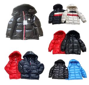 Дизайнер Maya Kids Down Jackets Baby Olde Boys девочки французский бренд детский пальто с капюшоном Parka вышитый значок зимний теплый парк6654833