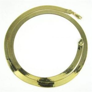 20-24 6mm 10-14 gram 14k gult guldpläterat sillben kedja halsband män damer230o