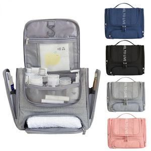 Waterproof Men Hanging Cosmetic Bag Travel Organizer Makeup Bag for Women Necessaries Make Up Case Wet and Dry Wash Toiletry Bag 231222