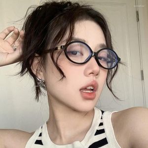 Sunglasses Frames Fashion Style Glasses Women Oval Shape Blue Light Blocking Women's Vintage Stylish Decorative Glass