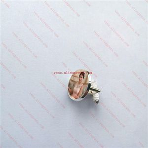 sublimation fashion round cufflinks tranfer printing blank consumables supplies 30pieces lot234W