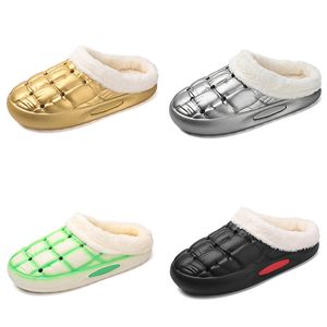 classic fleece thickened warm home cotton slippers men women gold white silver green black red mens womens fashion outdoor trend couple color