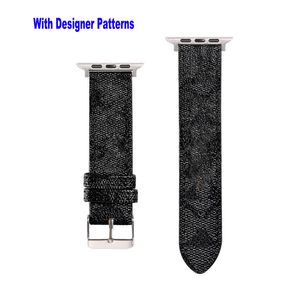 Genuine Cow Leather Watchband For Apple Watch Strap Bands Smartwatch Band Series 8 7 6 5 4 3 2 S1 S2 S3 S4 S5 S6 S7 SE 38MM 40MM 41MM 45MM Designer Smart Watches Straps US UK MX