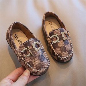 Kids Athletic Shoe Retro Plaid Toddler baby Sneakers Girls Boys Leather Shoes Soft Comfortable Loafers Slip On Children Shoes