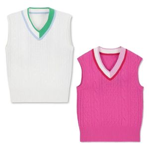 Höst- och vinter G4 Golfkläder Ladies New Sports Slim-Mittande V-ringad ärmlös tröja förtjockad Bandageklänning stickad väst