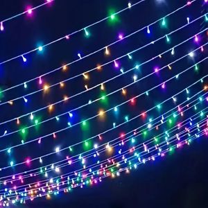 1PC 16,4ft LED Fairy Light Garland Muttertag Weihnachtsbaumfee Leichte Kette wasserdichte Hausgarten Hochzeitsfeier Outdoor Holiday Festival Dekorationen.