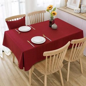 Table Cloth Cotton And Linen Rectangular Dining For Chinese Year'sweddings Red Tablecloth Tea Art