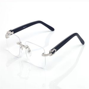 Buffalo Horn Sunglasses Designer Eyewear Glasses Woman Multiple Men Fashion Trend Street Shooting Eyeglasses Rimless Personality B191V