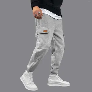 Pantaloni da uomo Tasche cargo casual da uomo Haren Harajuku Pantaloni larghi in vita elastica Streetwear Abbigliamento uomo Pantaloni da jogging Pantaloni sportivi