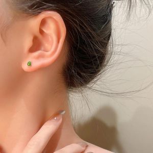 Stud Earrings Exquisite And Fashionable Green For Women Birthday Gifts Christmas Family Friends