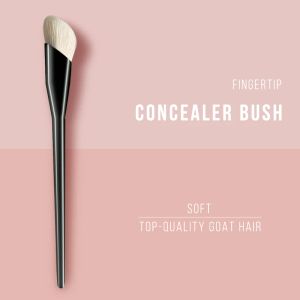 Det lyxiga svarta fingertoppet concealer makeup borsta mjuk toppkvalitativ get hårögon skugga belyser kosmetiskt verktyg