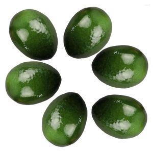 Party Dekoration Festival Künstliche Wohnkultur Plastikschaum Kunststoff Simulation 6pcs Avocado Brand Dekorative Frucht