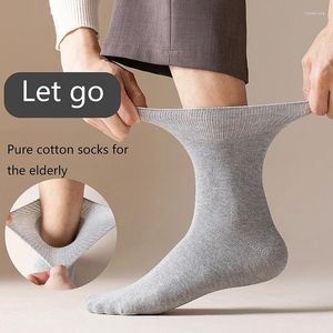 Men's Socks 6Pairs Comfortable And Supportive Diabetic For Men Women Moisture Wicking Cotton Fabric Non-binding Top Business