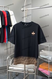 Xinxinbuy 2024 Men Designer Tee T Shirt Roma Letter Printing短袖コットン女性ブラックホワイトグレーXS-2xl