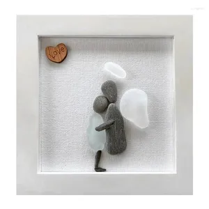 Frames Couple Po Frame Sea Glass Crafts Keepsake Gift For Women Men Birthday Wedding