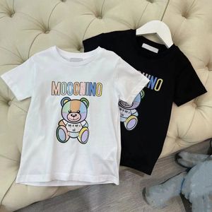 2024 T-shirt per bambini a maniche corte per bambini più recenti per bambini Lettera di abbigliamento per bambini Stampa di colori estivi comodi prodotti estivi Nuovi arrivi taglia 90-160 cm