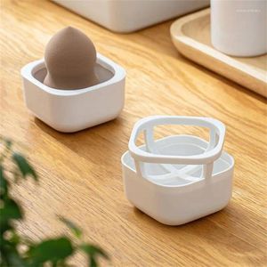 Kitchen Storage Dust-proof Makeup Egg Bracket Toilet Puff Box Shelf Drain The Water Holes Rack
