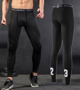 Yeni 2019 Pro Pro Pro Skinny Men039s Fitness Koşu Sıkıştırma Capris Tayt Taytlar Erkek Basketbol Futbolu Hızlı Kuru Tren3547990