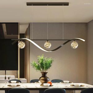 Pendellampor modern matsal lamparas dekoracion lampa modern smarta ljus dekoration salong ljuskrona för
