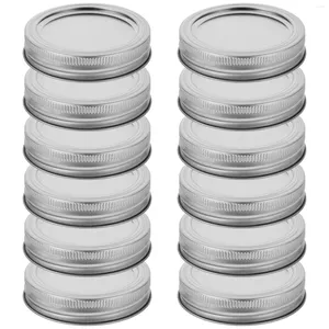 Storage Bottles 12 Set Canner Mason Jar Wide Mouth Lids Professional Canning Ball And Rings Iron Large