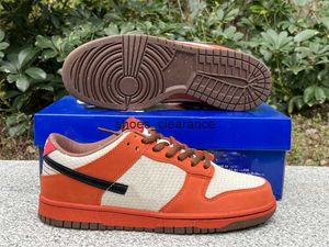 DNKS Low Basketball Shoes Orange White Brown Outdoor Rung Run Sport