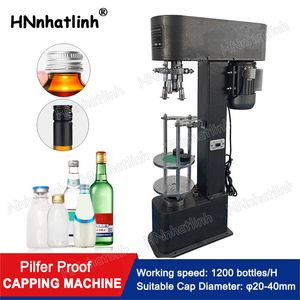 Semi Automatic Wine Bottle Metal Lock Aluminum Cap Crimping Capping Machine Supply Aluminium ROPP Cap Sealer DK50