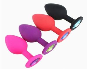 Silikon Mini Anal Sex Toys for Frauen Männer erotische Butt Plugs Kristallschmuck Erwachsene Beute Perlen Anus -Produkte schnell 1402391