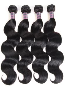 2021 4pcs lotto estensione di capelli vergini brasiliani Extensions del corpo Wave Weave Whole Human Hair Bundles Trapini per donne tutte le età naturali8735589