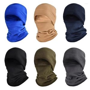 Bandanas Taktische Militärfleece -Hüte Schal Set Wärme Kopfdecke Winter warmes Balaclava Gesichtsmaske Sport Cycling Bonnet Hals Protektor