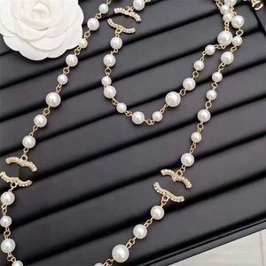 Necklace designer for women pendant necklace jewelry 18K gold-plated stainless steel pearl letter necklace gift