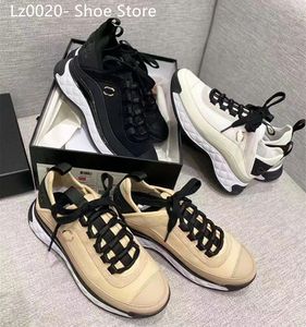 Paris designer sapatos de marca de luxo mulheres esportes tênis casuais rendas até sapatos esportivos 100% couro de bezerro nylon reflexivo CCity sdfsf puff moda designer sapatos tn