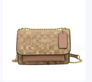 Qualidade de luxo designer saco marca mulher bolsa de ombro bolsa de couro real pele de carneiro cruz corpo saco corrente de ouro bolsas de ombro inclinadas bolsas ch62