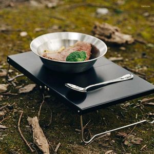 Campmöbler 2032 Camping Portable Foldbara bord Små kaffebord Ultralätt utomhusvandring Picknick MDF Mini -vikning