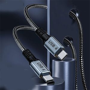 Cabo de dados USB4cz com extremidade dupla relâmpago 4-3 pd100w cabo de vídeo de alta velocidade e alta definição 40 Gbp