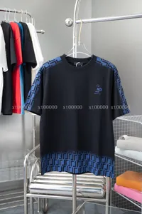 23SS Tasarımcı Mektubu Baskı Tişörtleri Tee Sweatshirt Moda Yüksek Sokak Kısa Kollu Yaz Günlük Tişört Nefes Alabilir Erkekler Kadın Mürettebat Boyun Tees Elbise Wo 12-354