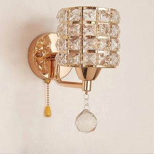 Wall Lamps Light Luxury Lamp About Bedroom Bedside Crystal Living Room Study Corridor Stairwell