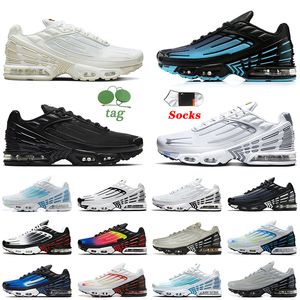 TN Outdoor Plus 3 Designer Running Shoes Tuned III Mesh Branco Spider-Verso Unidade OG Black Aqua Olive Multi Light Laser Blue Trainers TN3 Runners Sports Sports