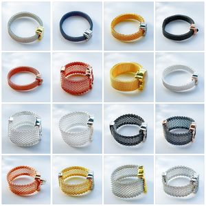 Free Delivery Spanish Bear Jewelry 2023 New Gold and Steel Icon Mesh Color Ring For Women Factory Direct Sales Dropshopping