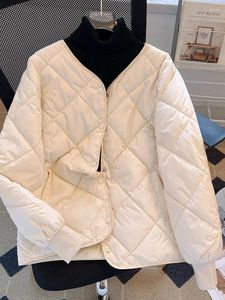 Casaco de algodão da jaqueta de algodão masculino, outono, preenchimento de inverno casaco feminino coreano de moda leve Parkas Ladies Casual solto curto